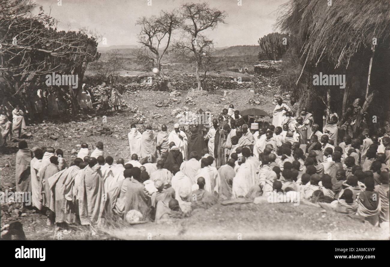 Ethiopian Christian rite celebration during the Italian colonial ...