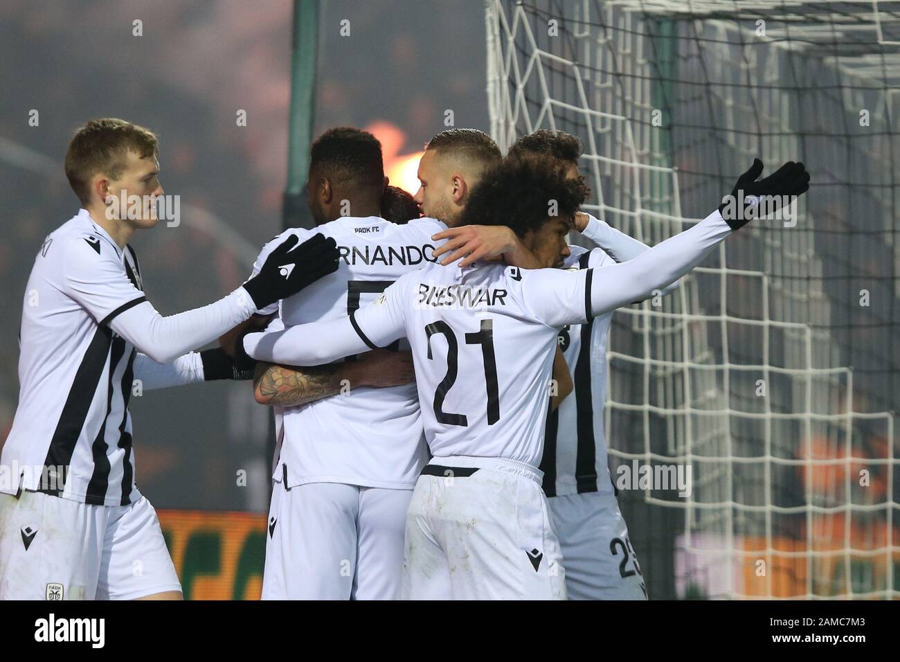 Players Paok Thessaloniki Celebrate After High Resolution Stock Photography  and Images - Alamy