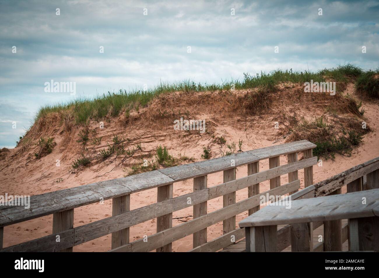 Hiking up the dune at the Sleeping Bear Dunes National Lakeshore Stock Photo Alamy