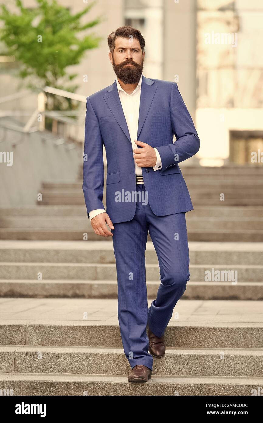 Millionaire. handsome man director in fashion suit. motivated entrepreneur.  formal male fashion. Classic style aesthetic. businessman director.  business success. business man with modern look Stock Photo - Alamy