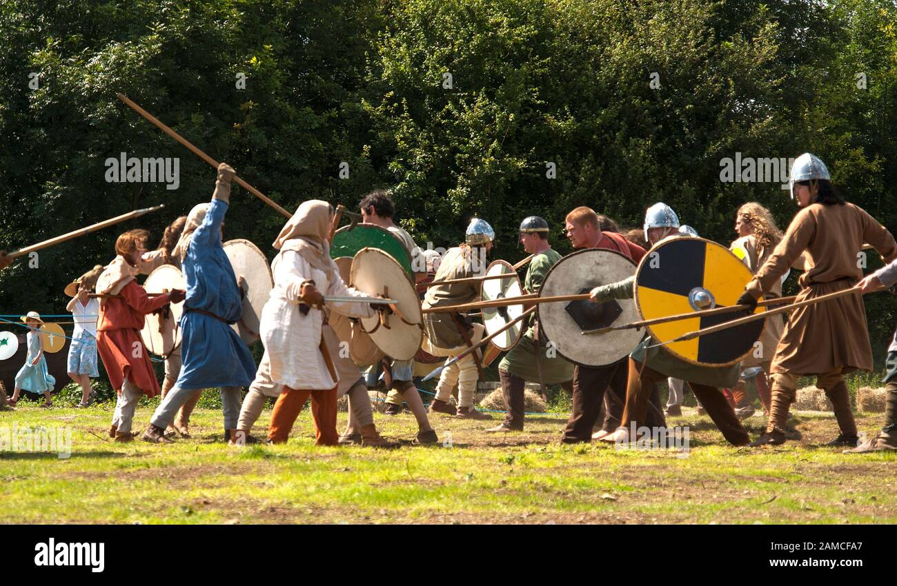 Anglo Saxon Warrior With Weapon High Resolution Stock Photography and ...