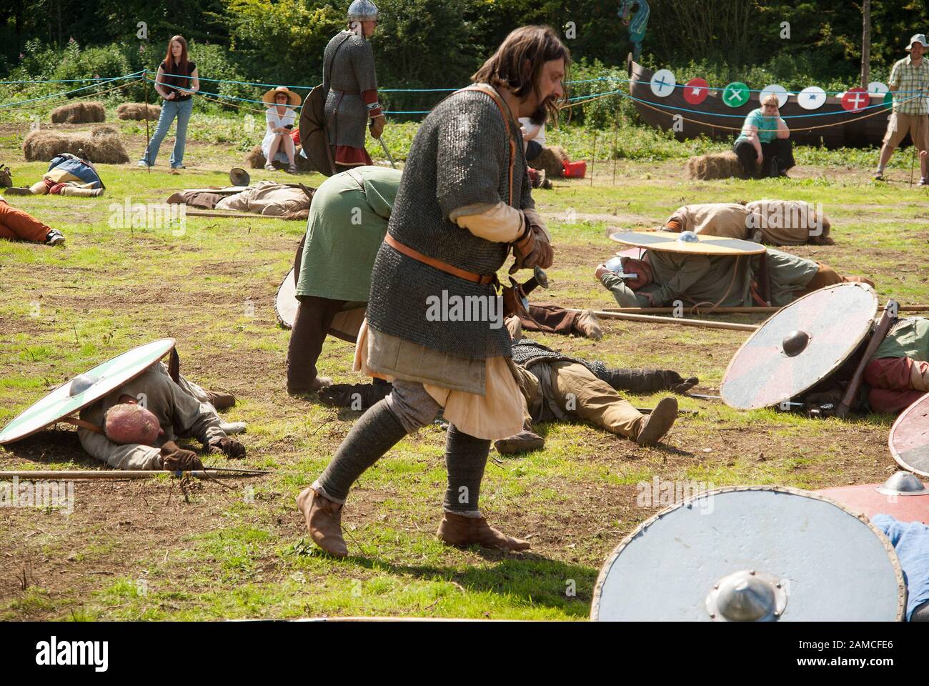 Anglo Saxon Warrior With Weapon High Resolution Stock Photography and ...