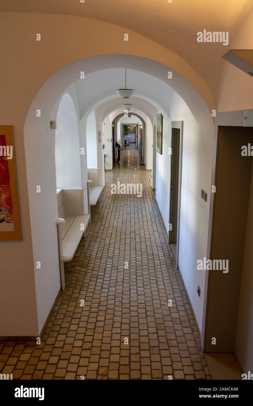 The interior of the world famous Herend Porcelain Manufactory in the