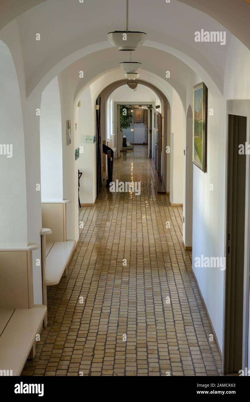 The interior of the world famous Herend Porcelain Manufactory in the