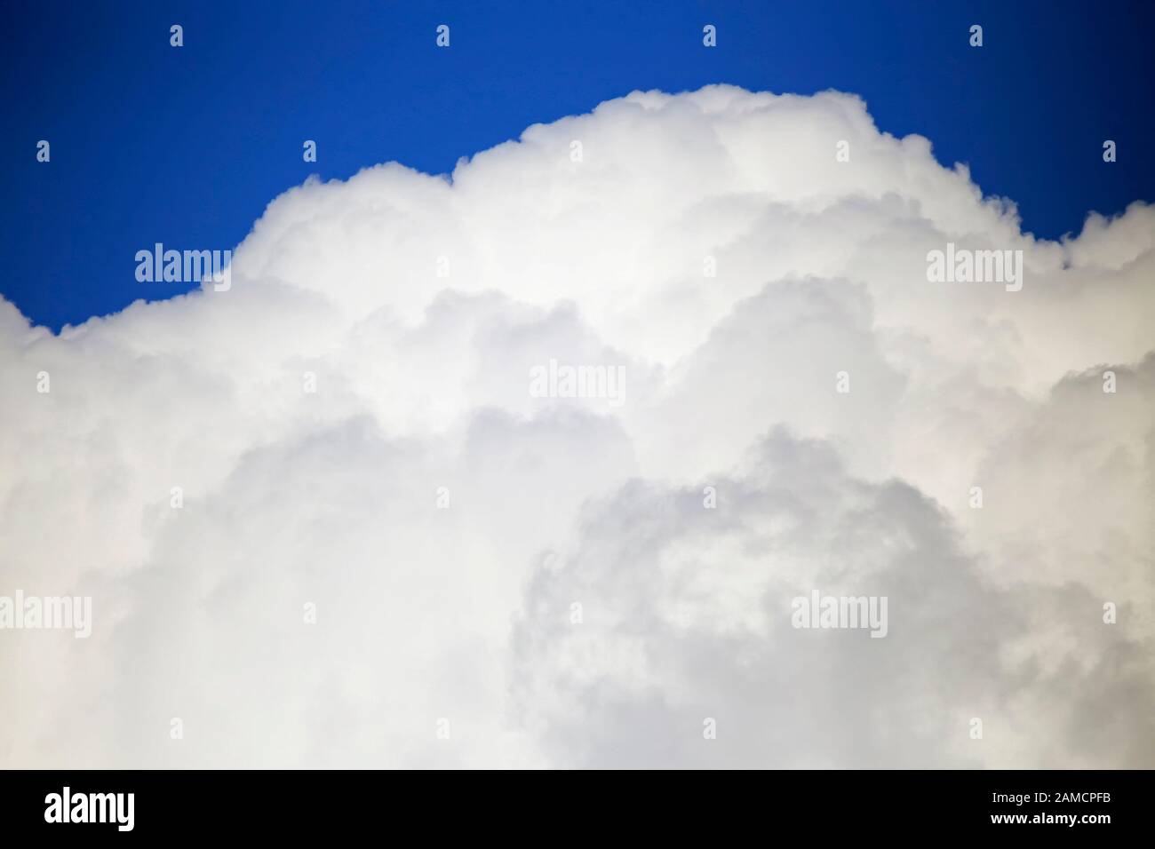 a fluffy white cumulus cloud Stock Photo