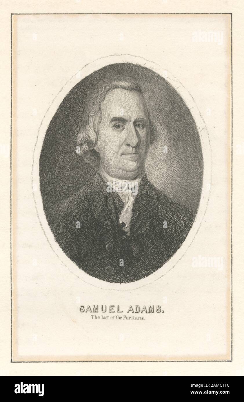 Samuel Adams, the last of the puritans  EM2175; Samuel Adams, the last of the puritans. Stock Photo