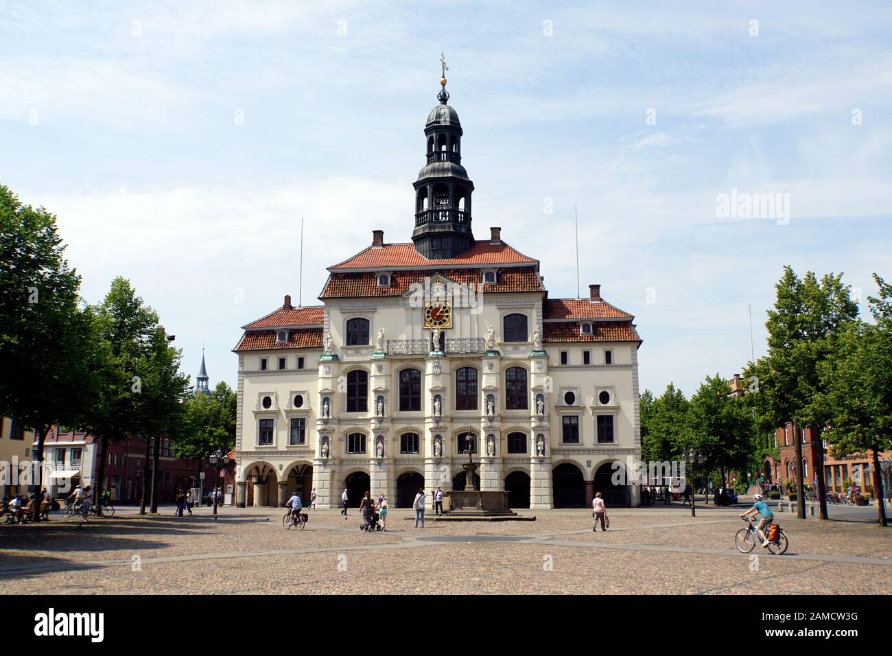 historische Altstadt Lüneburg - Rathaus, Niedersachsen, Deutschland Stock Photo