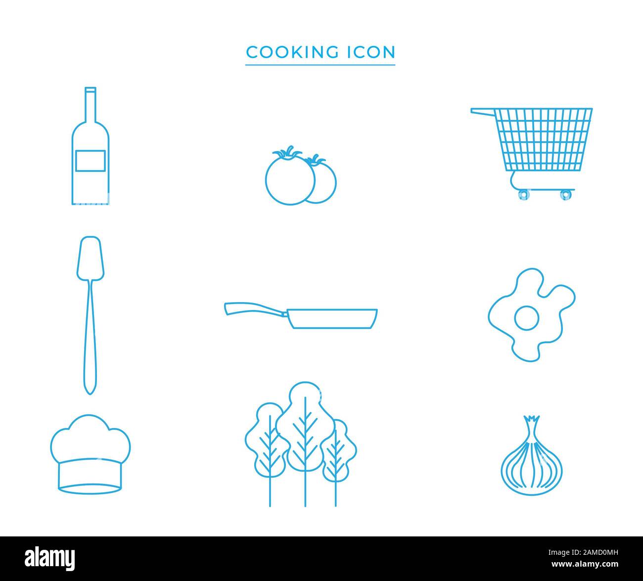 Group of cooking icon Stock Photo