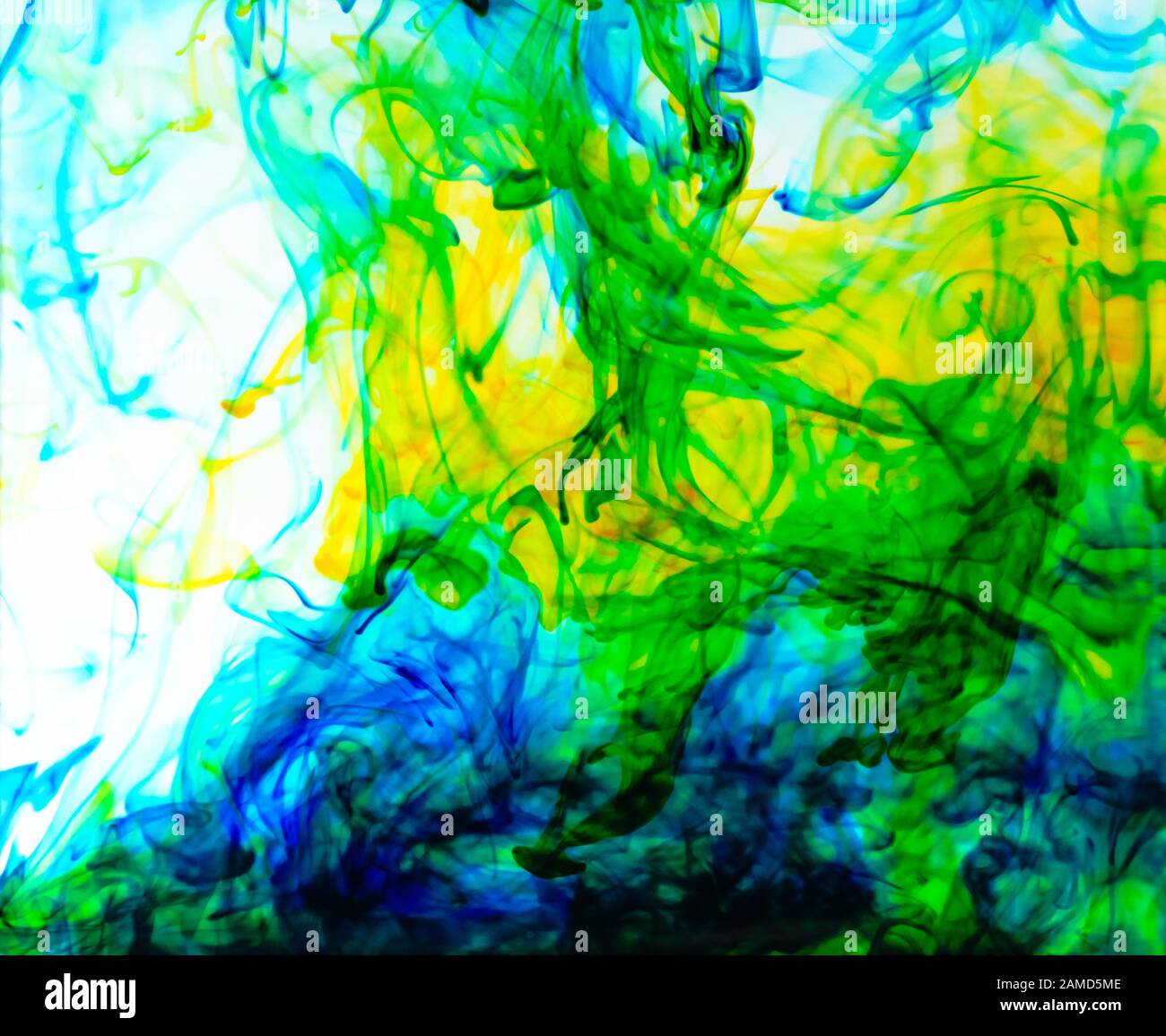 Food color drop and dissolve in water for abstract and background Stock ...