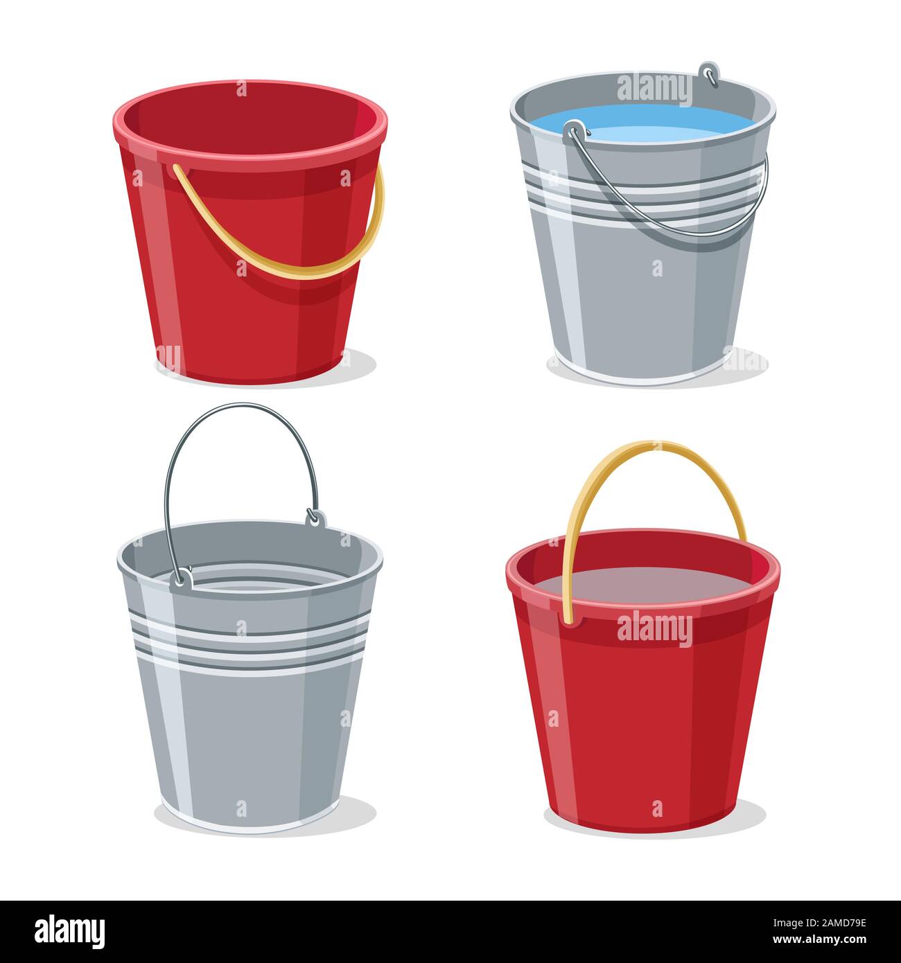 Bucket full of water Stock Vector Images - Page 2 - Alamy