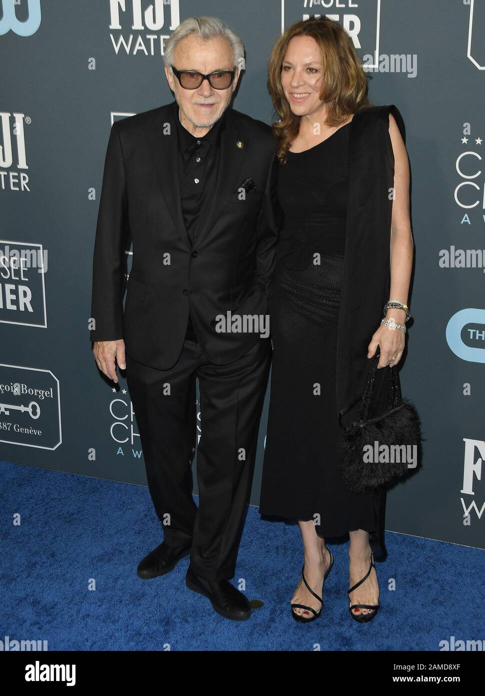 Los Angeles, USA. 12th Jan, 2020. Harvey Keitel and Daphna Kastner at