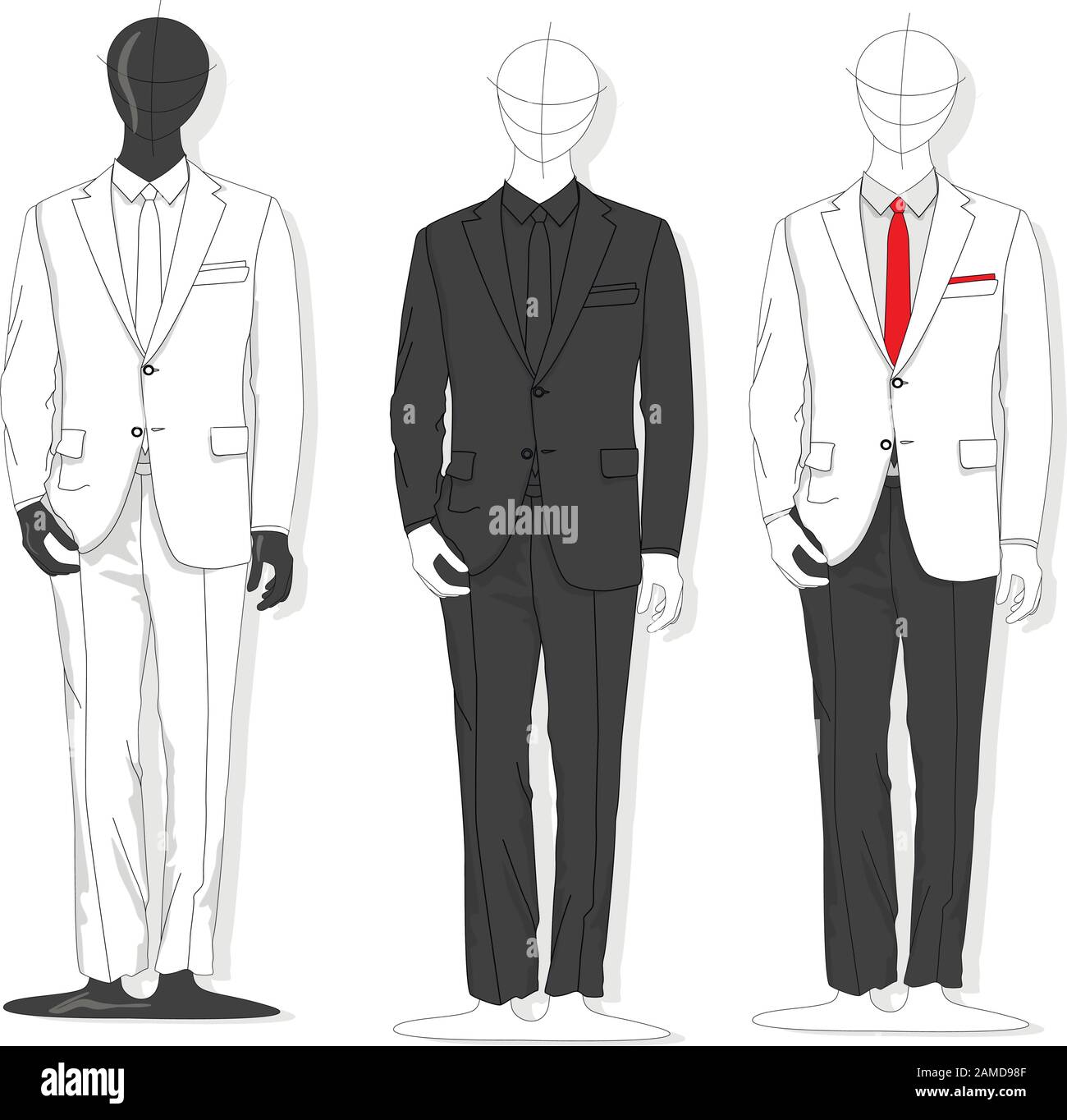 fashion sketches men suits