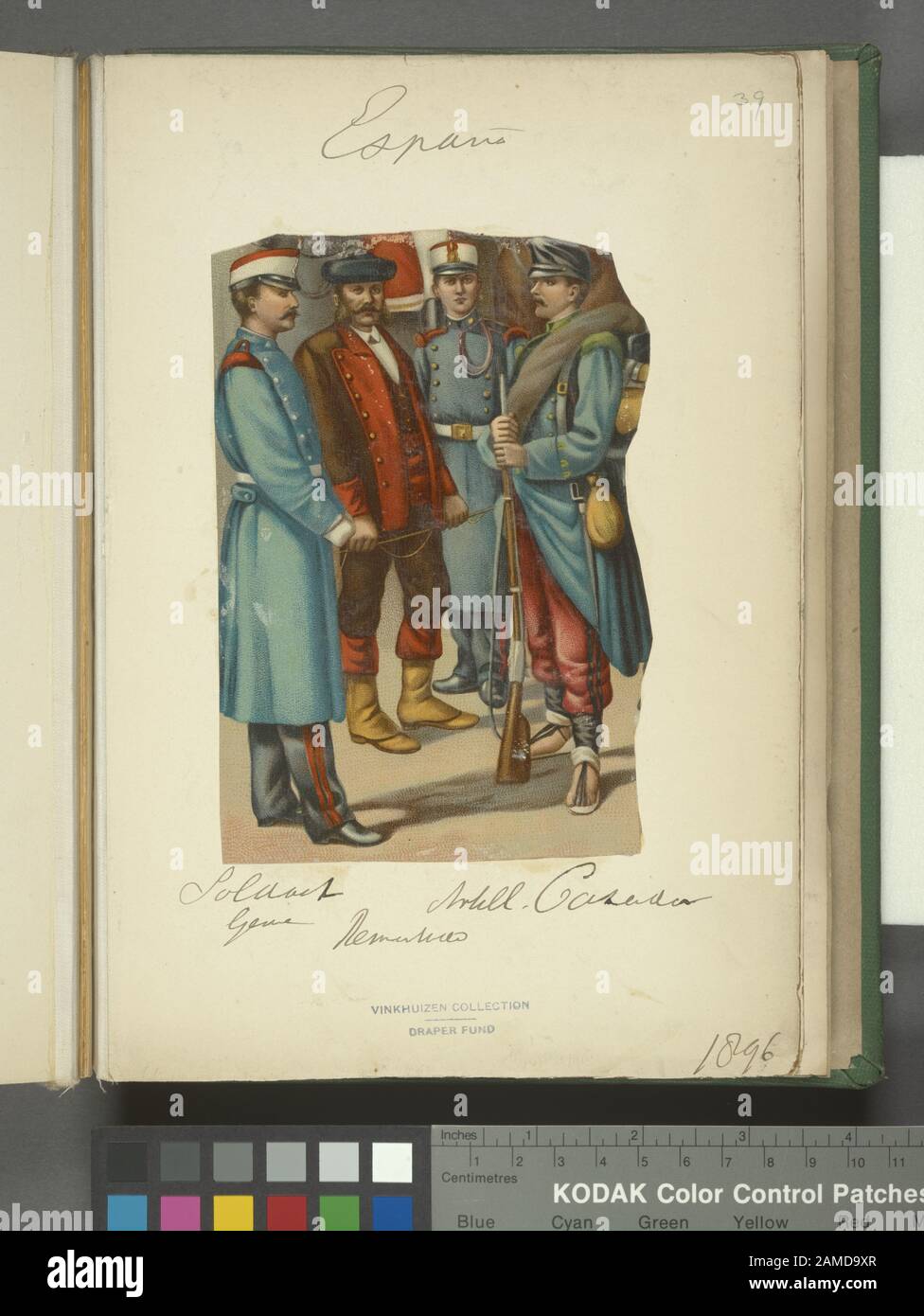 Spain, Spanish Soldier, , 1891-1896  Spain, Spanish Soldier, , 1891-1896.; Spain, Spanish Soldier, , 1891-1896. Stock Photo