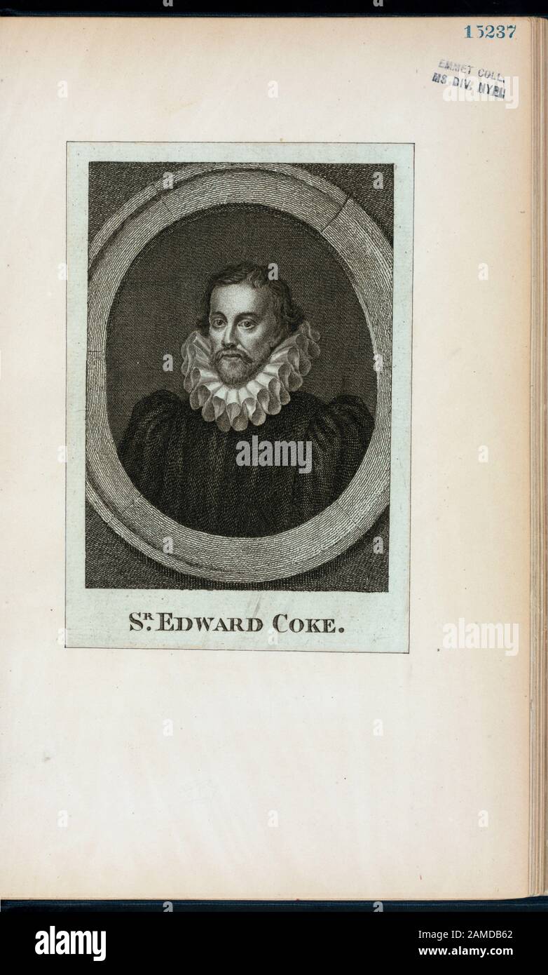 Edward coke hi-res stock photography and images - Alamy
