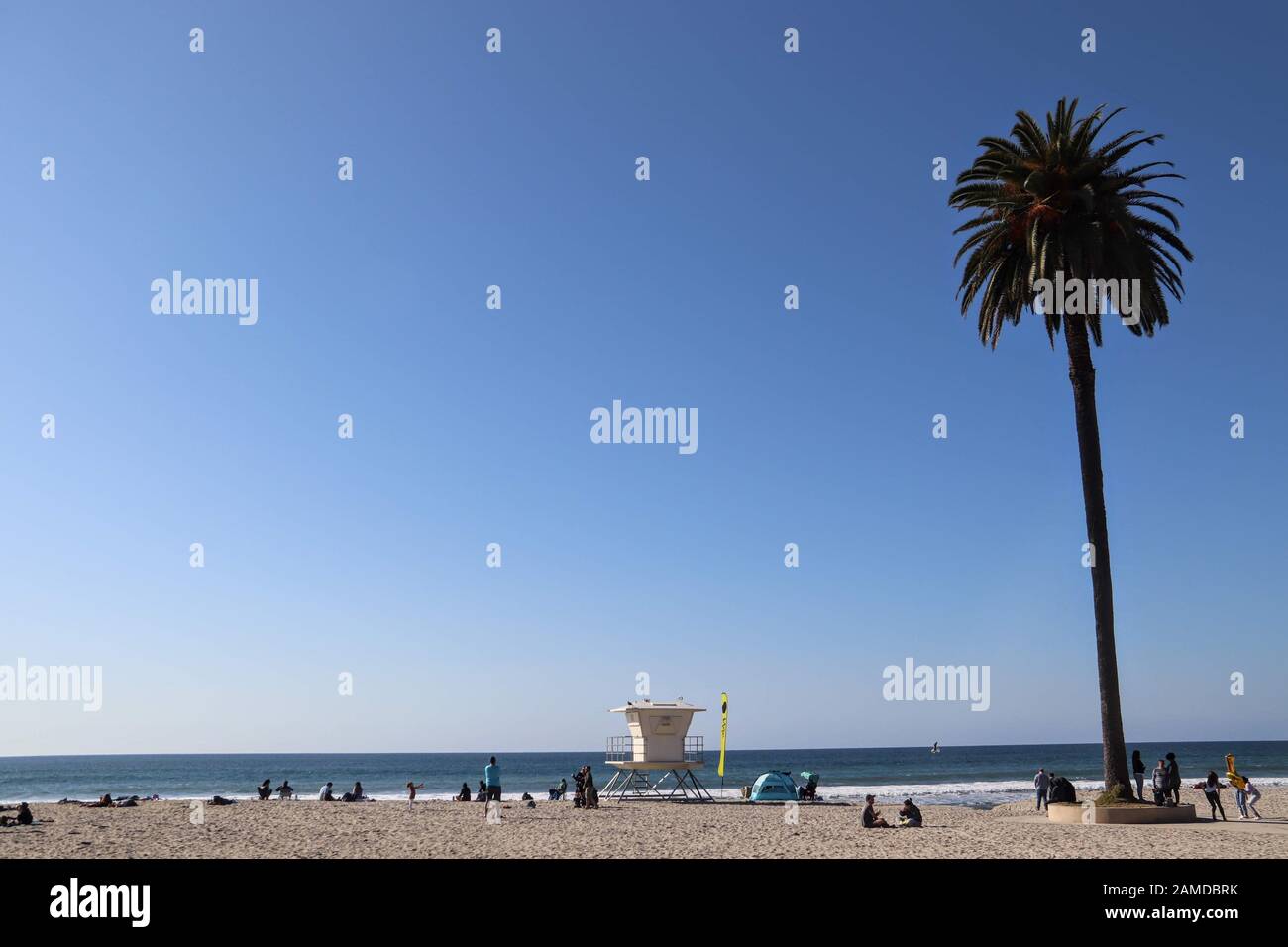 Moonlight State Beach Encinitas Stock Photo Alamy