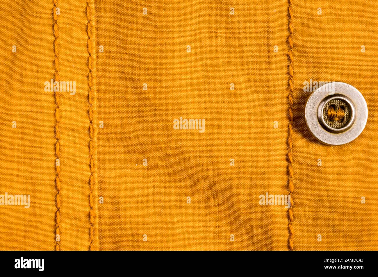 clothing items washed cotton fabric texture with seams, clasps, buttons ...