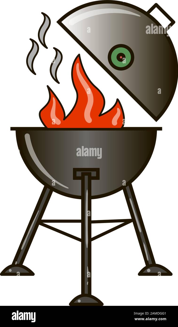 Different special tools for barbecue party. Bbq grill and tools vector illustration. Stock Vector