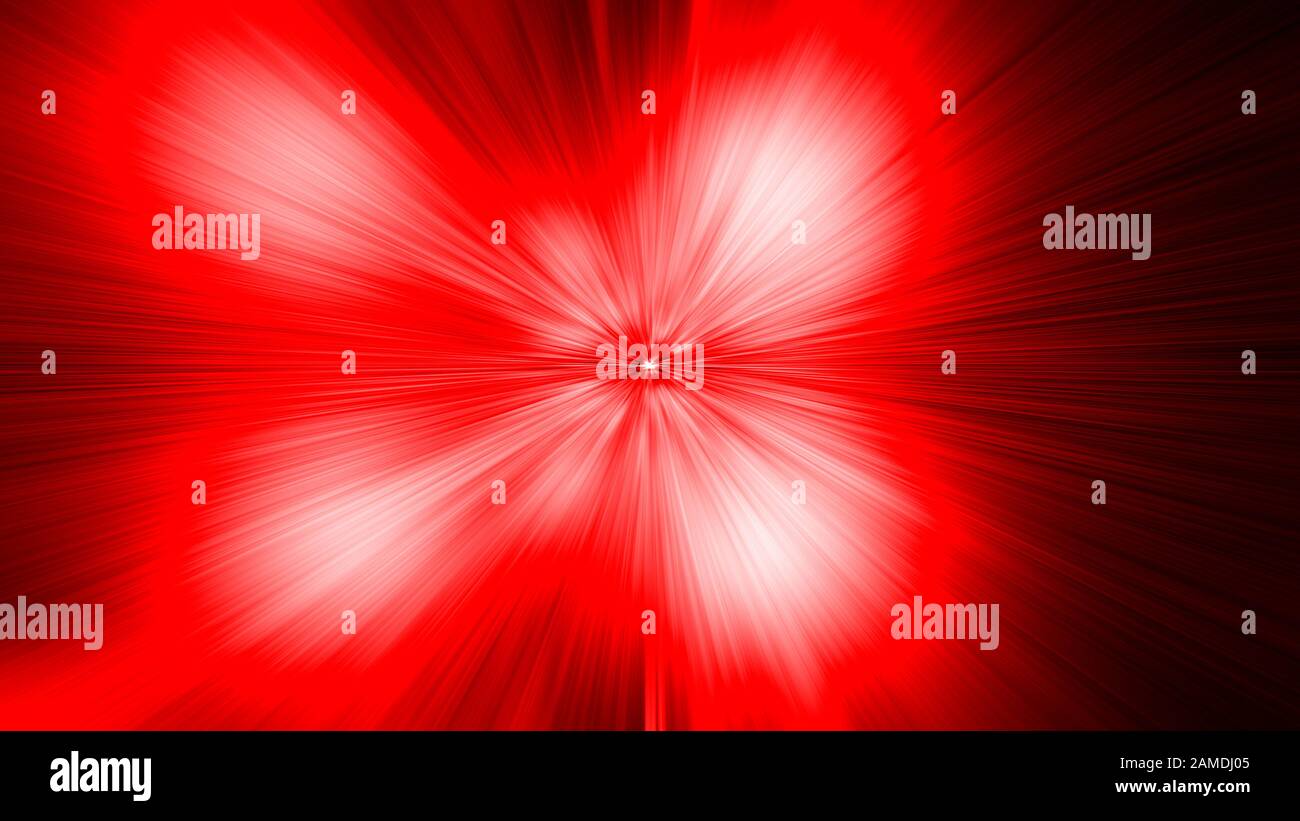 Abstract space travel concept. Beautiful red fractal background Stock Photo