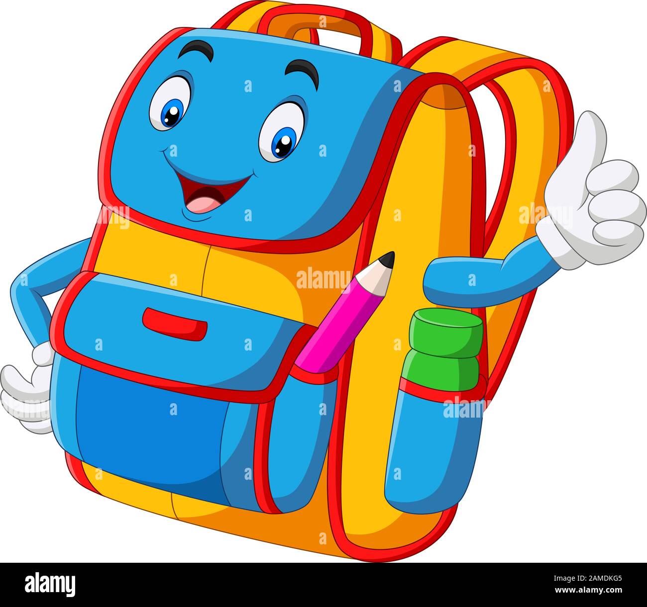 Cute school backpack Stock Vector Image & Art - Alamy