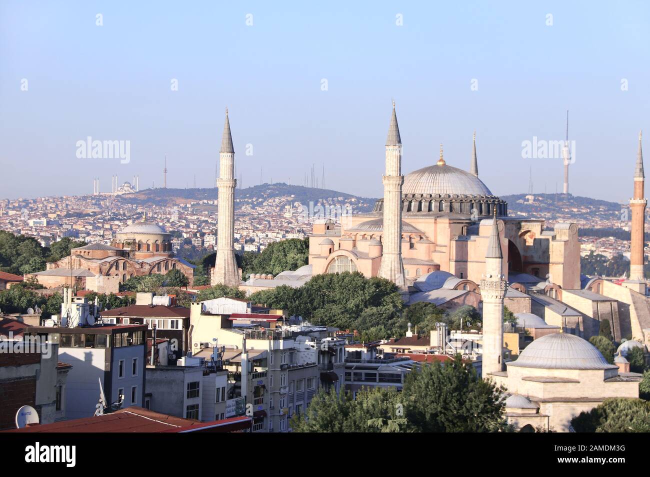 Hagia sophia istanbul turkey aerial hi-res stock photography and images ...