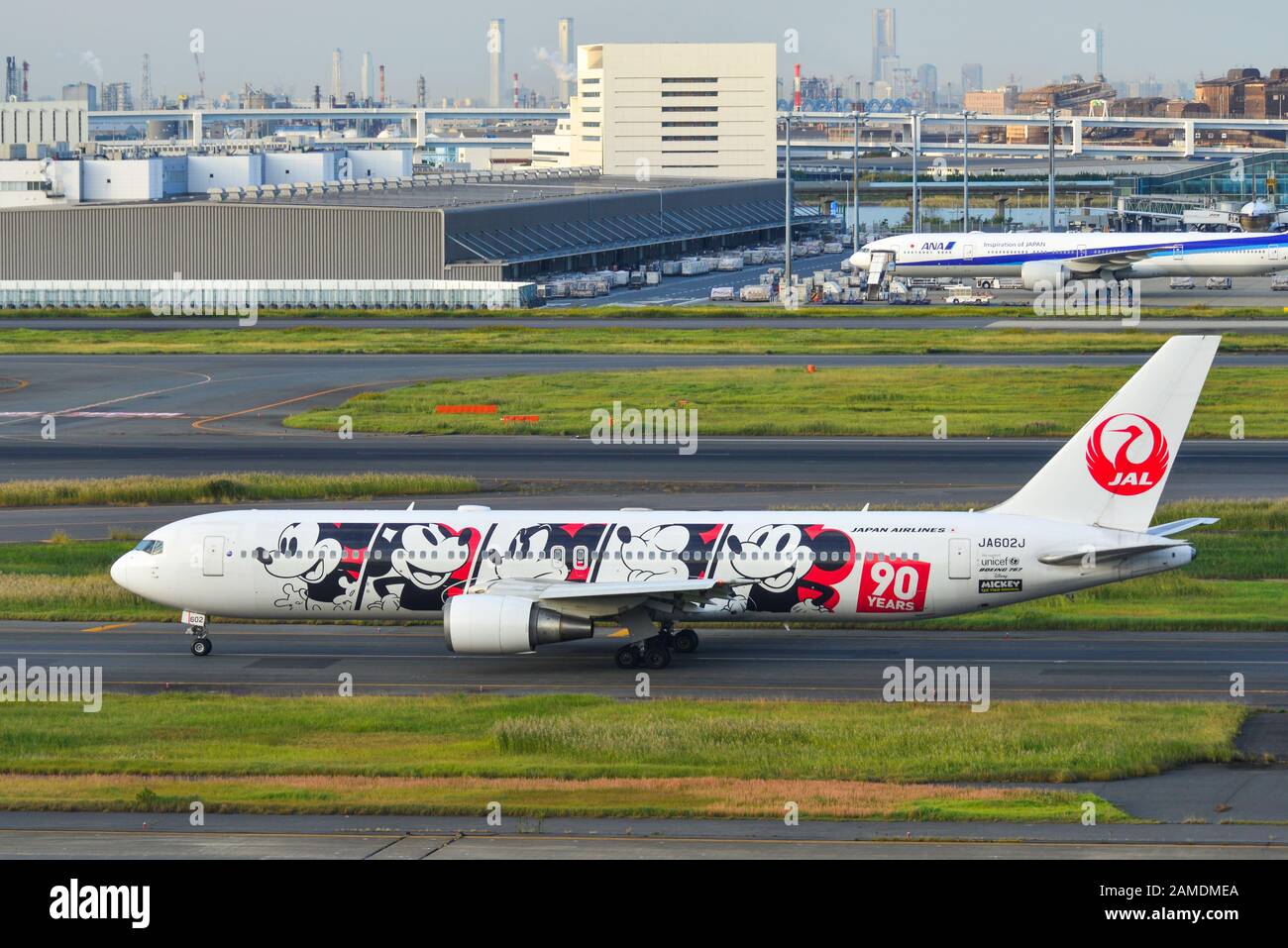 Tokyo, Japan - Nov 2, 2019. JA602J Japan Airlines Boeing 767-300ER
