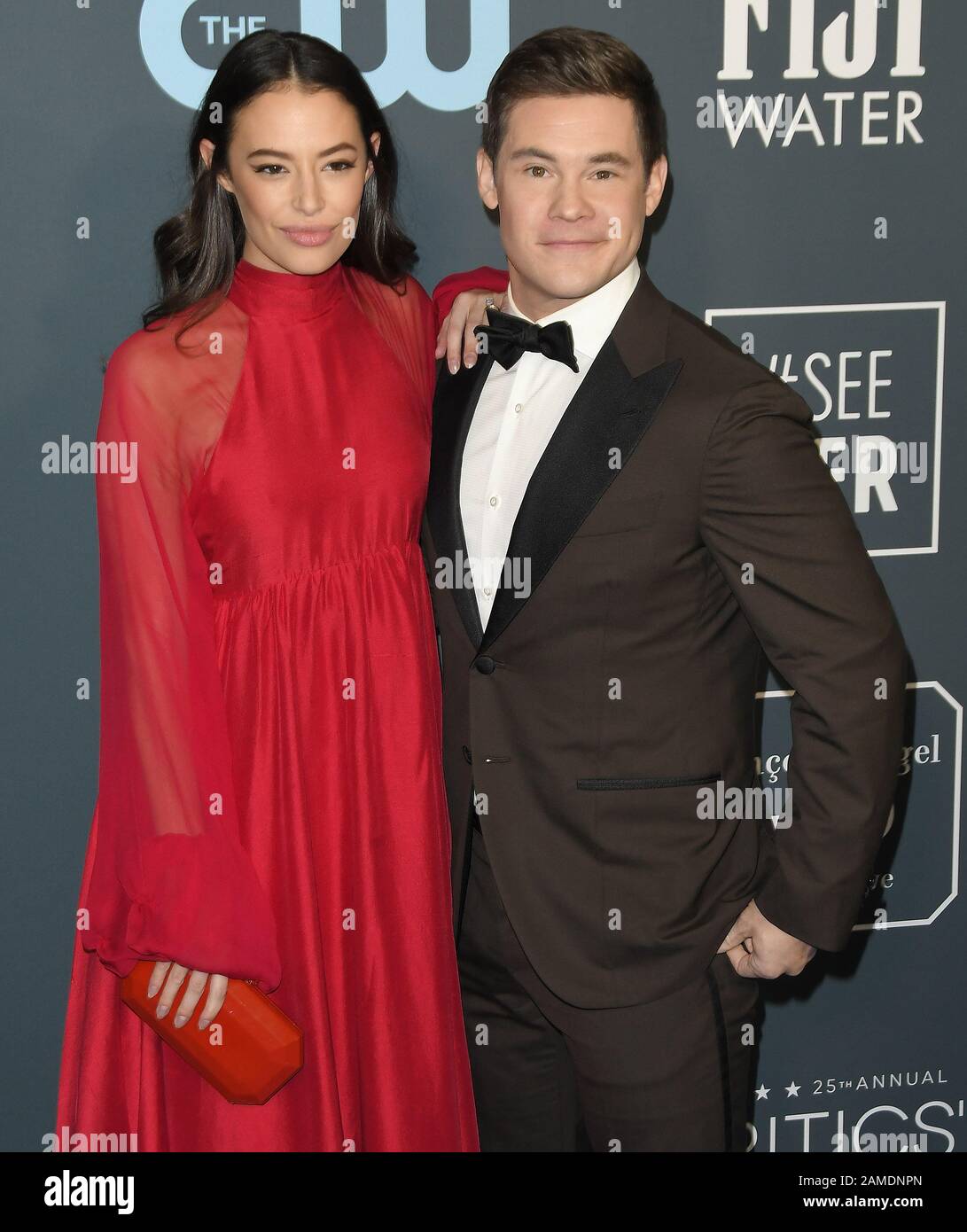 Los Angeles, USA. 12th Jan, 2020. (L-R) Chloe Bridges and Adam Devine
