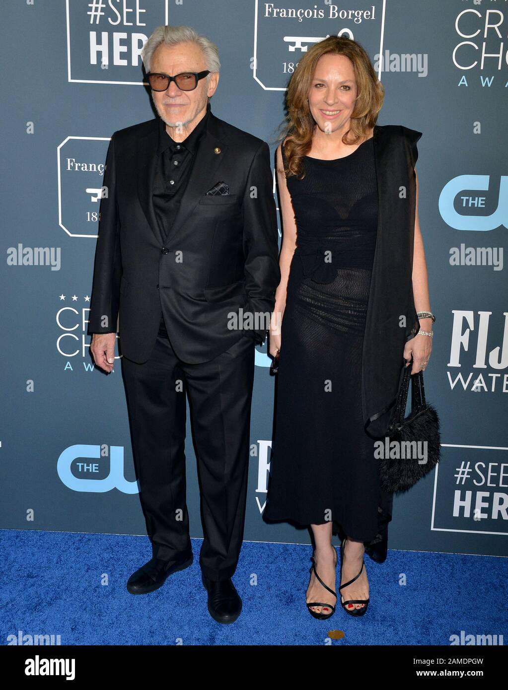 Los Angeles, USA. 12th Jan, 2020. Harvey Keitel, Daphna Kastner attends