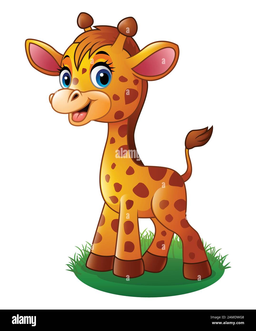 Cartoon baby giraffe Stock Vector Image & Art - Alamy