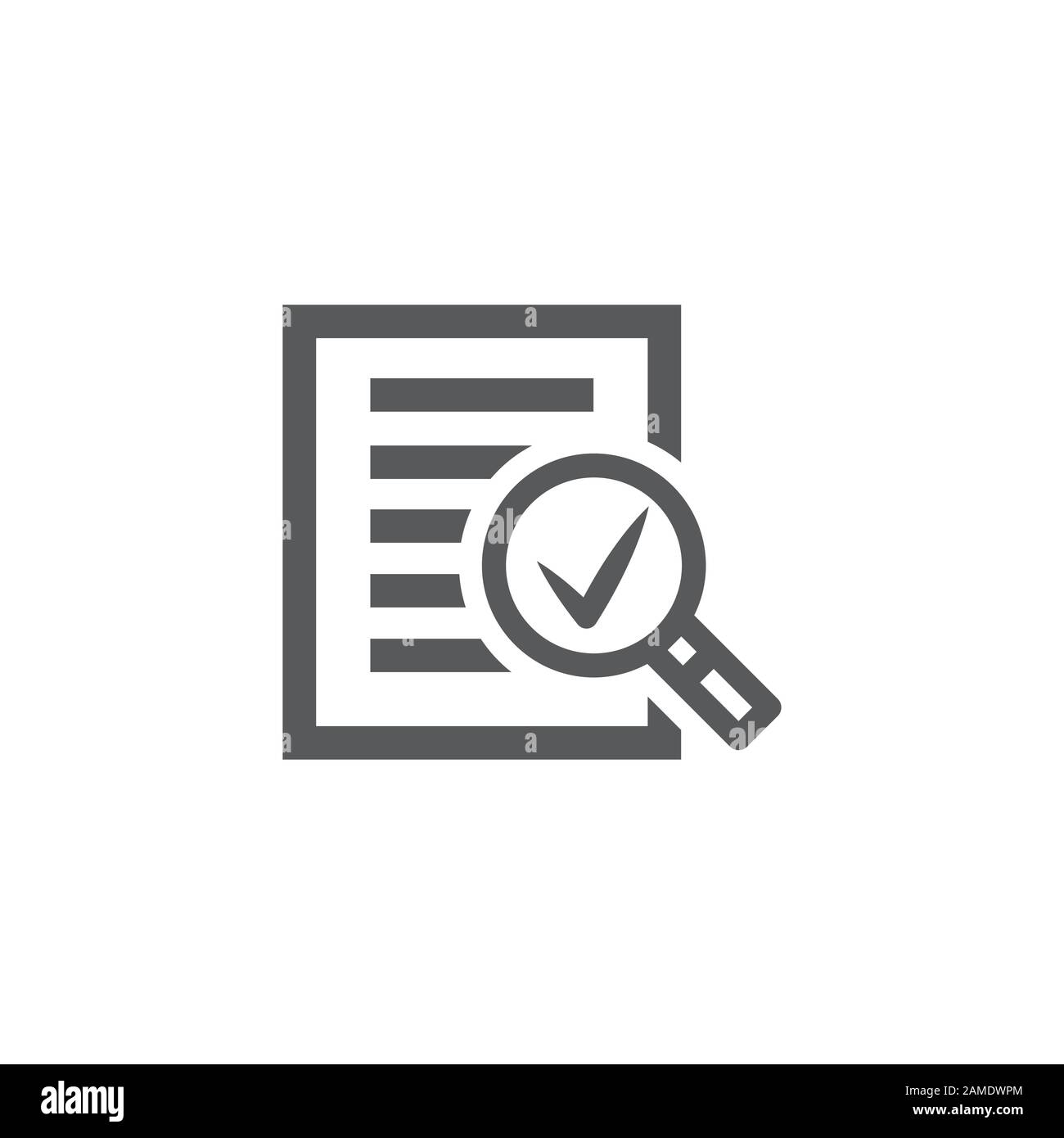 Accounting report line icon. Audit sign. Check finance symbol
