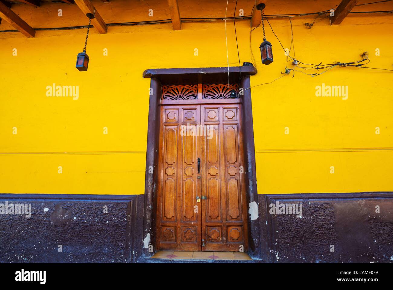 Colonial architecture in Nicaragua, Central America Stock Photo