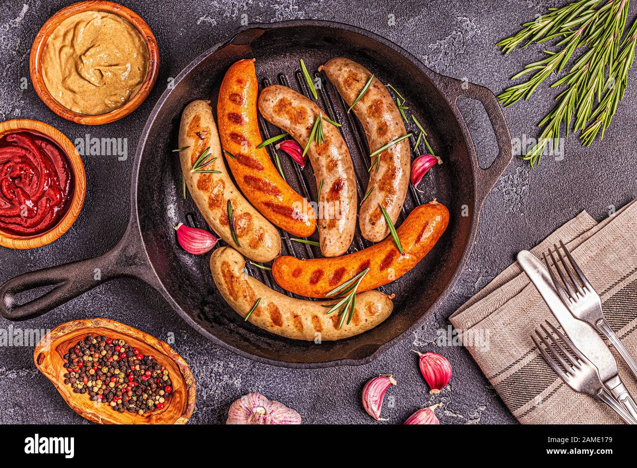 Panup View Pan food top view hi-res stock photography and images - Alamy