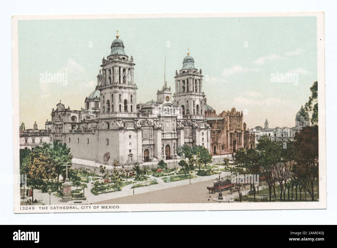 The Cathedral, Mexico City, Mexico  Postcard series number: 13249 Last series published primarily from company-owned or company-commissioned images.; The Cathedral, Mexico City, Mexico Stock Photo