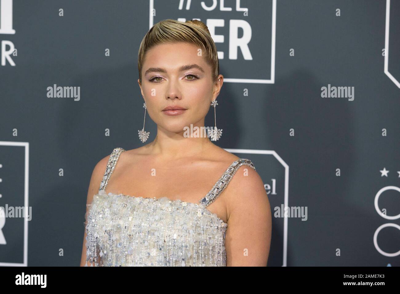 Florence Pugh attend the 25th Annual Critics' Choice Awards at Barker
