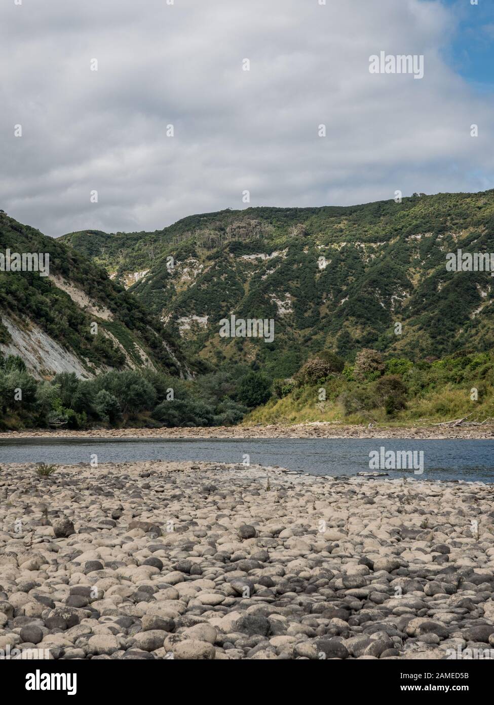 Whanganui River, near Jersualem Hiruharama, North Island, New Zealand Stock Photo
