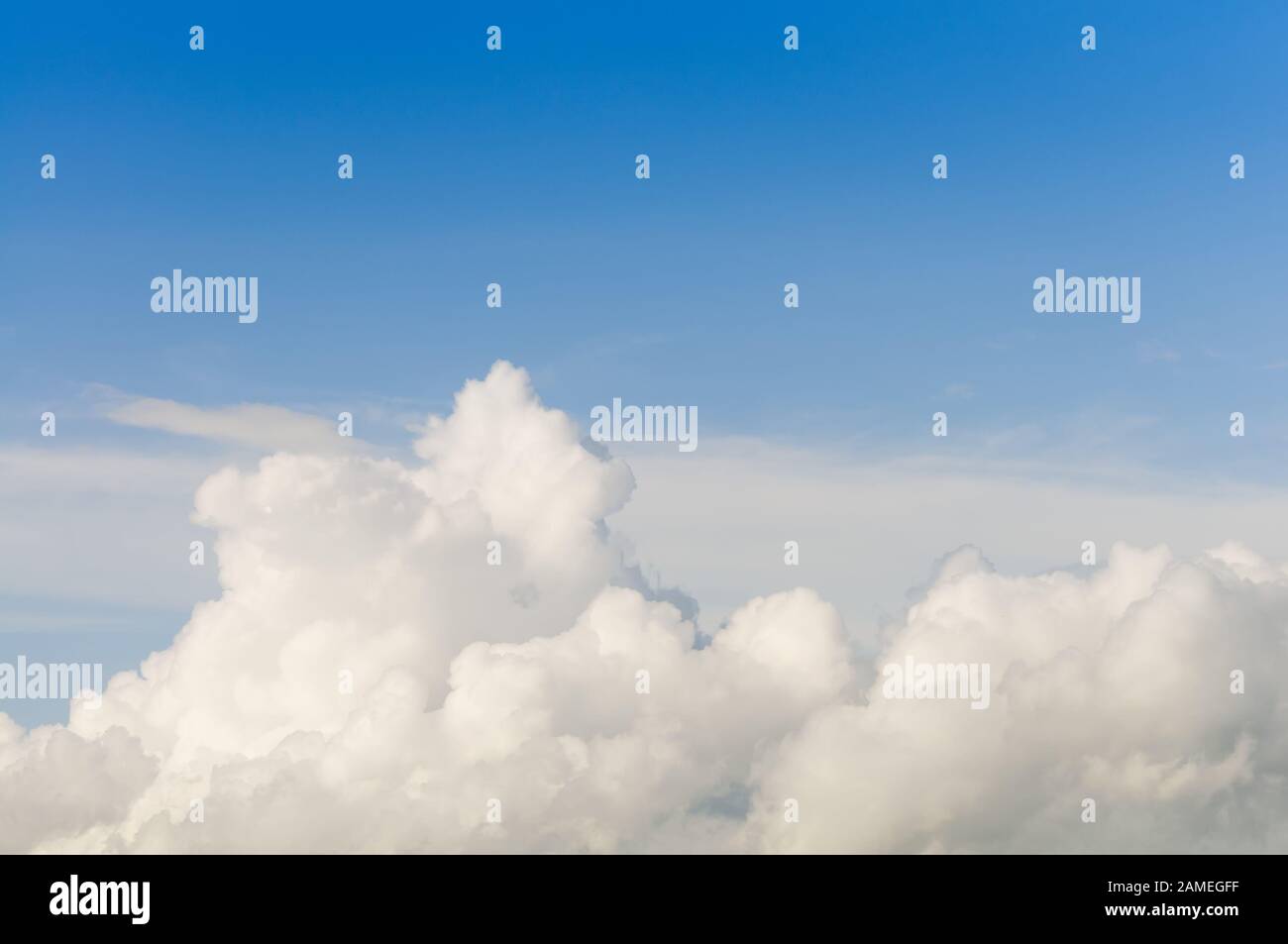 beautiful blue sky background with clouds Stock Photo