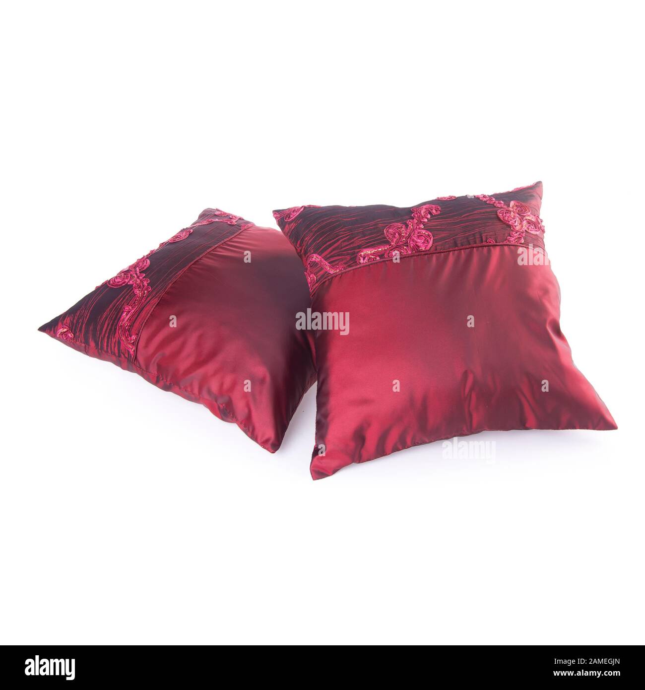pillows or two pillows on a background new Stock Photo