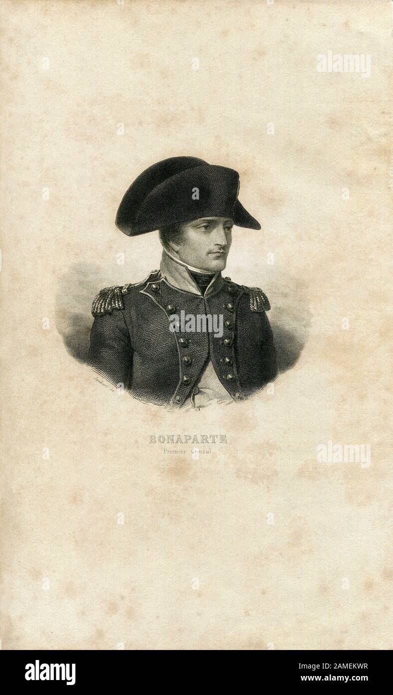 First Consul Napoleon Bonaparte Stock Photo