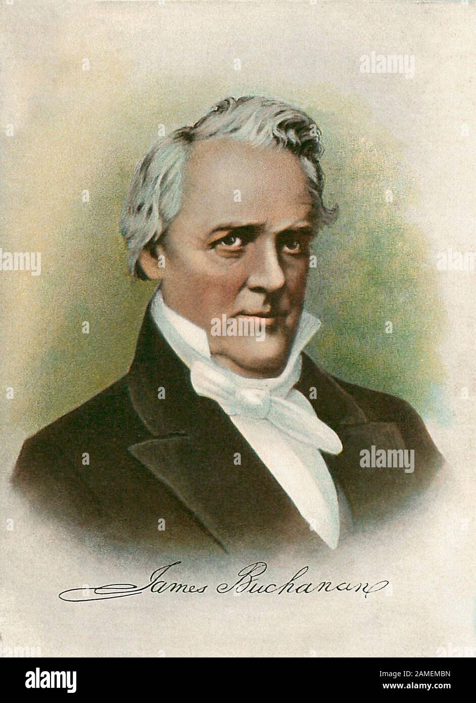 James Buchanan Jr. (1791 – 1868) was an American politician who served as the 15th president of the United States (1857–1861), serving prior to the Am Stock Photo