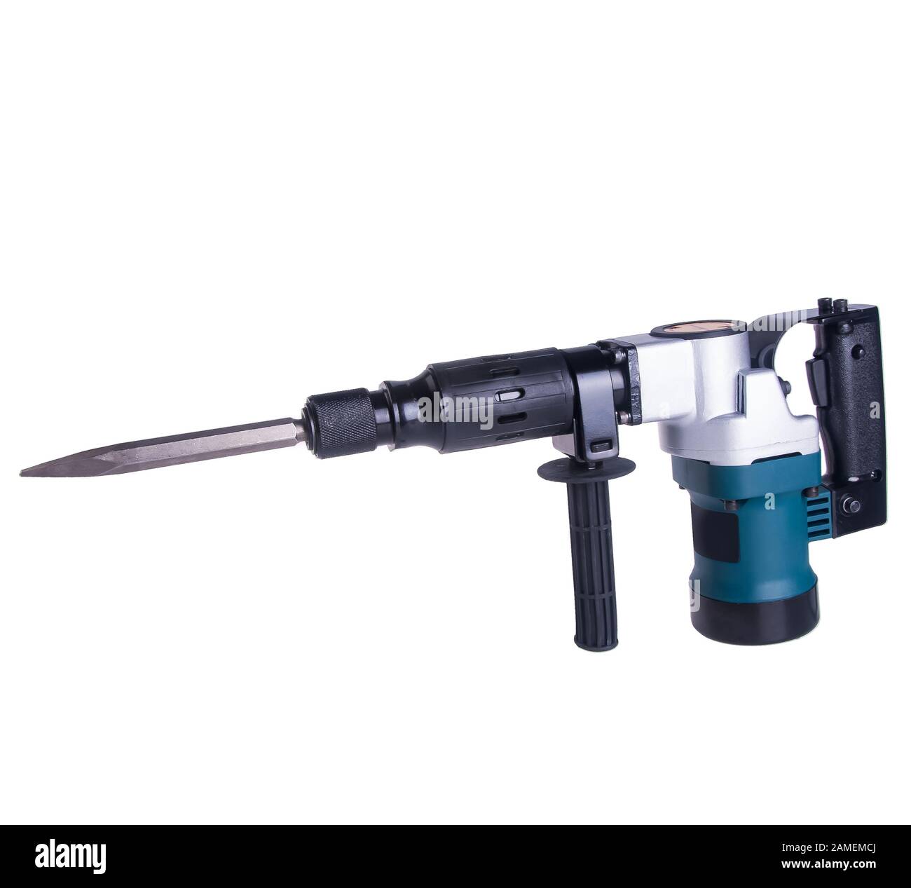 Power Tools or Hammer drill on background new Stock Photo