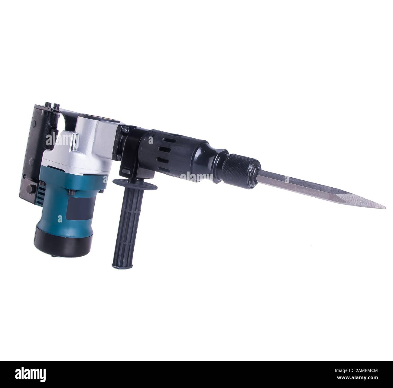 Power Tools or Hammer drill on background new Stock Photo