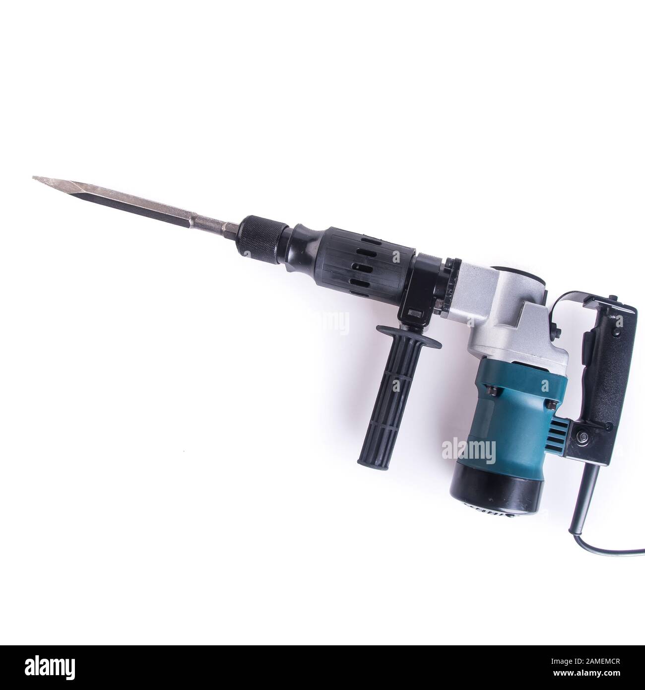 Power Tools or Hammer drill on background new Stock Photo