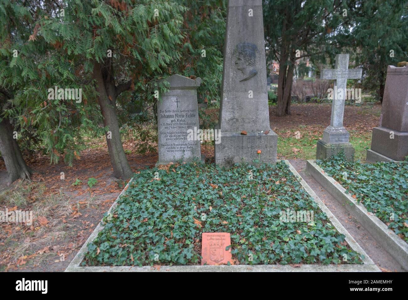 Grab Johann Gottlieb Fichte, Dorotheenstädtischer Friedhof, Chausseestraße, Mitte, Berlin, Deutschland Stock Photo