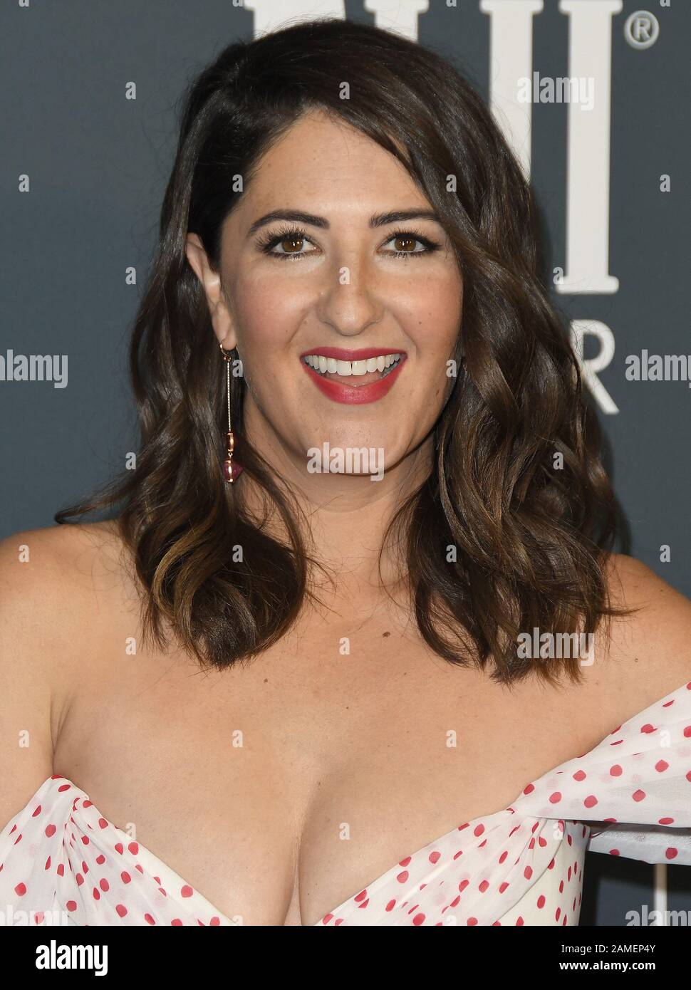 Los Angeles, USA. 12th Jan, 2020. Darcy Carden arrives at the 25th ...