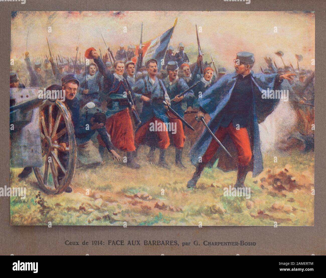 The first battles of the French army in 1914. By G. Charpentier-Bosio Stock Photo