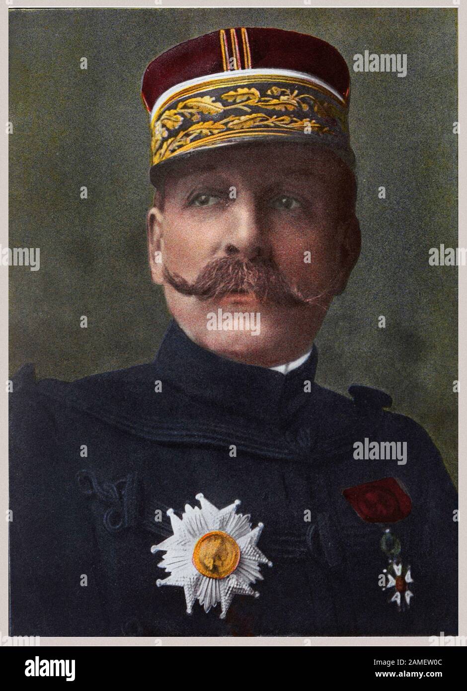 Augustin Yvon Edmond Dubail (1851 – 1934) was a French Army general. He commanded the First Army and Army Group East during World War I. Stock Photo