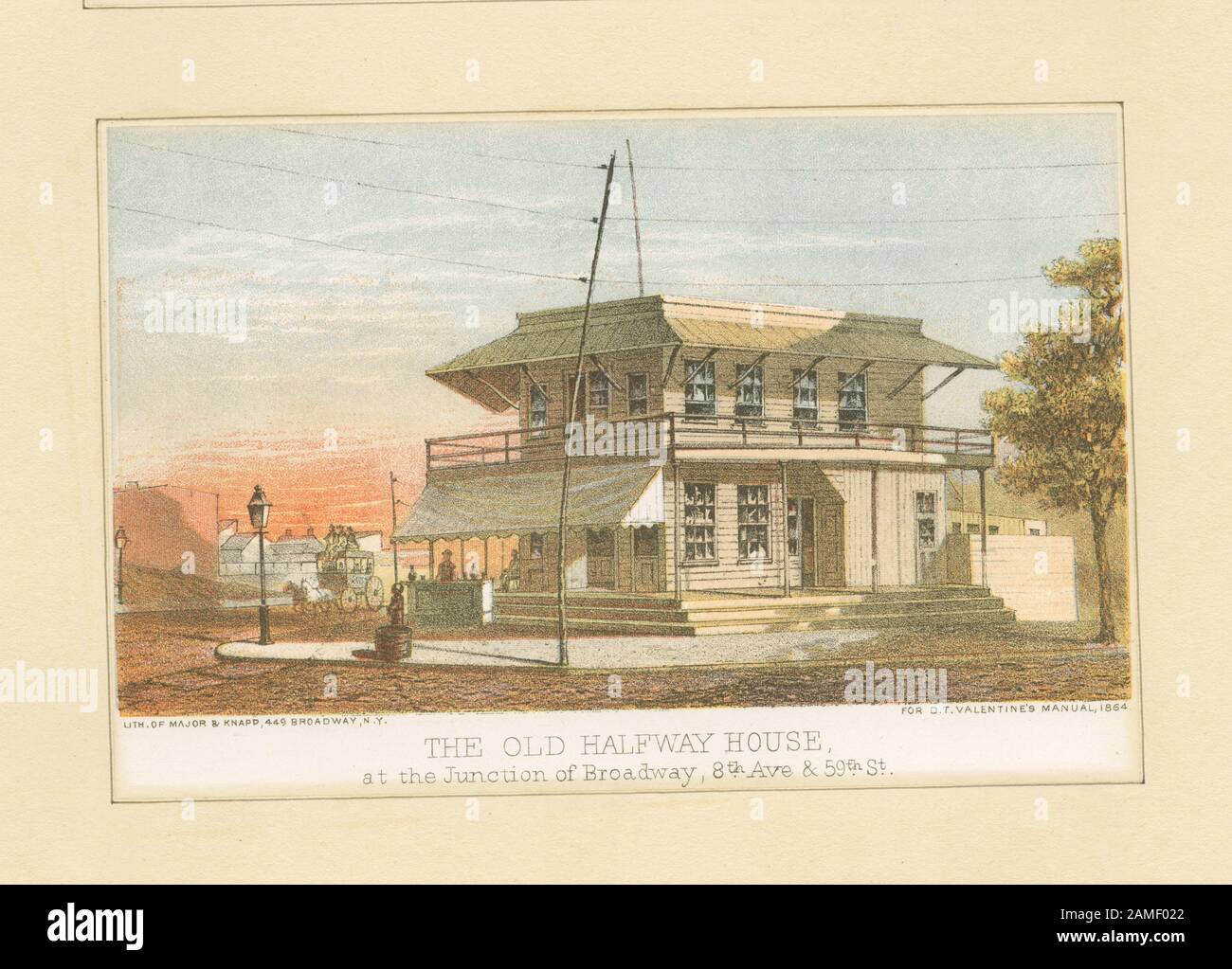 The old Halfway House at the junction of Broadway, 8th Ave & 50th St