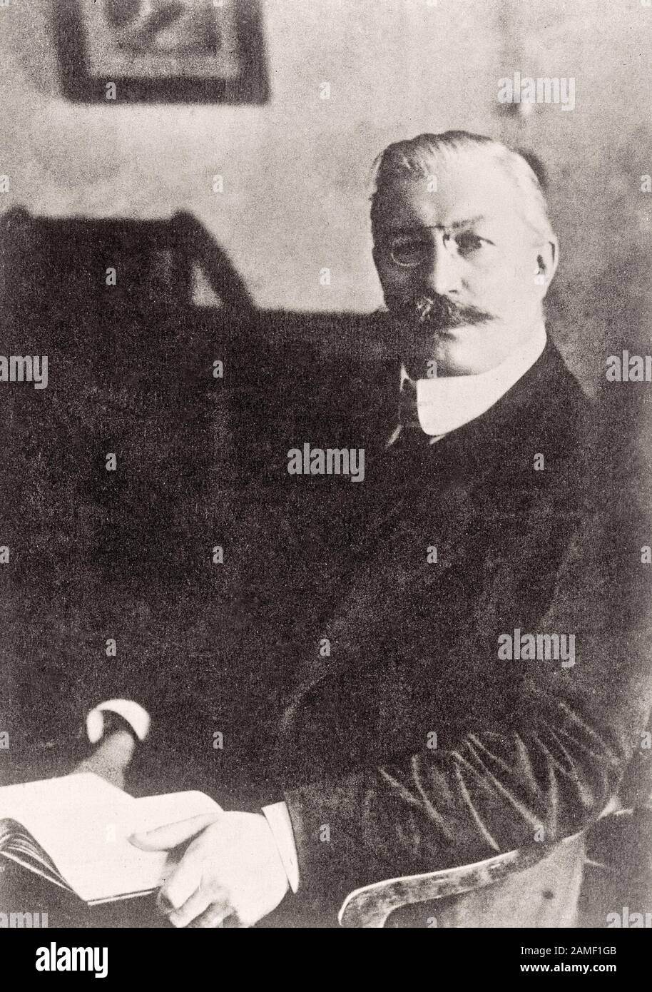 Pavel Nikolayevich Milyukov (Milikoff) ( 1859 - 1943) was a Russian historian and liberal politician. Milyukov was the founder, leader, and the most p Stock Photo