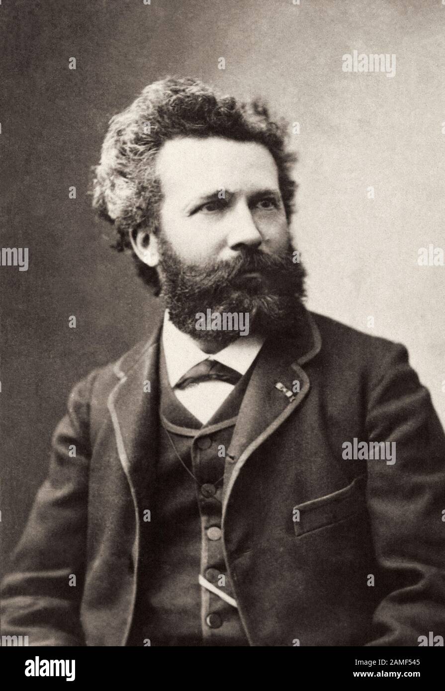 Nicolas Camille Flammarion (1842 – 1925) was a French astronomer and author. He was a prolific author of more than fifty titles, including popular sci Stock Photo