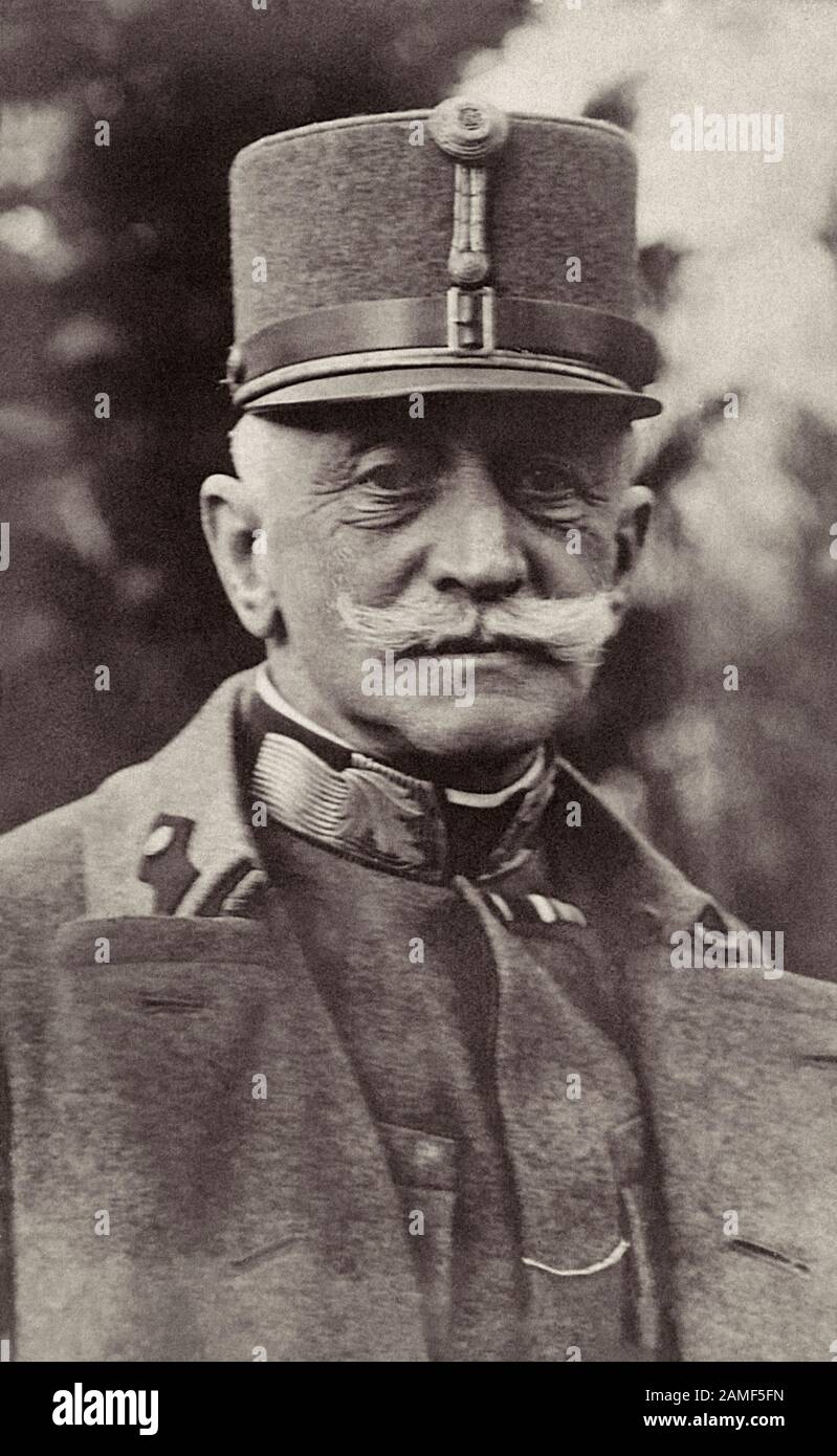 Field Marshal Conrad von Hötzendorf (Hoetzendorf), former chief of the Austrian General Staff Stock Photo