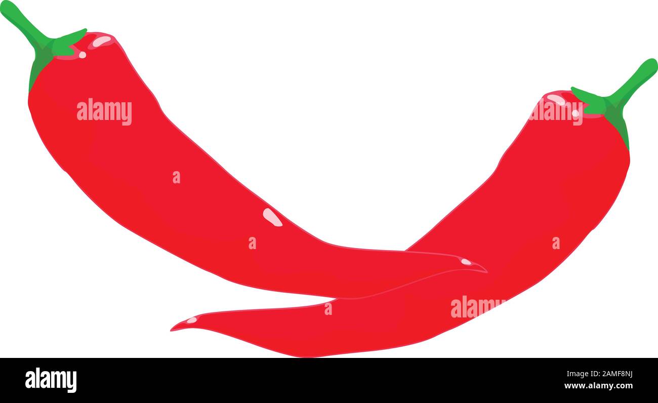 Chili pepper icon, isometric style Stock Vector